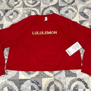 NWT Lululemon Scuba Oversized Pullover *New Year* Dark Red Sweatshirt - XL/XXL